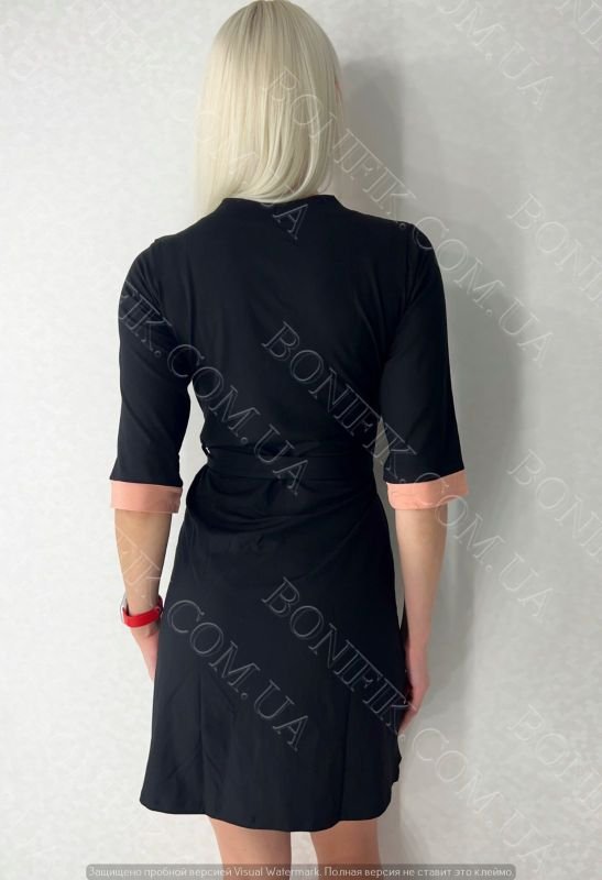 Жіночий халат з поясом із колекції "Black Rose" (60049)