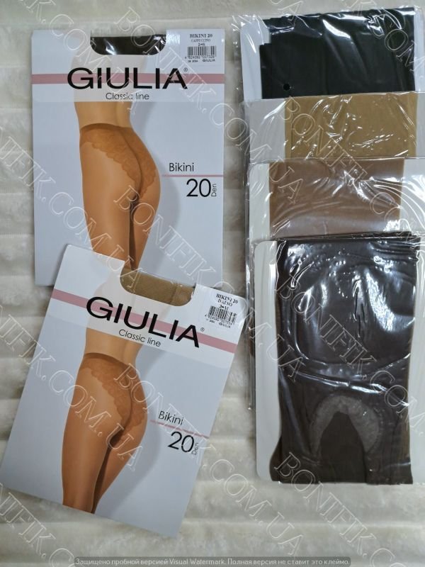 Женские колготки с ажурными трусиками BIKINI 20 DEN