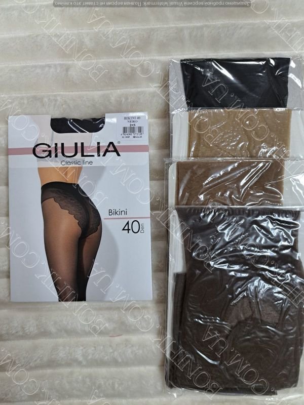 Женские колготки с ажурными трусиками BIKINI 40 DEN
