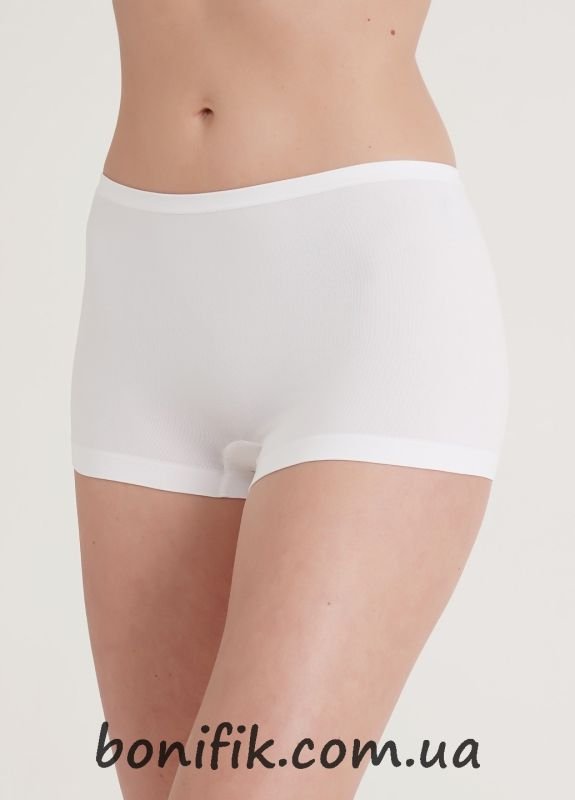 Женские белые бесшовные трусы-шорты "Boxer Briefs"