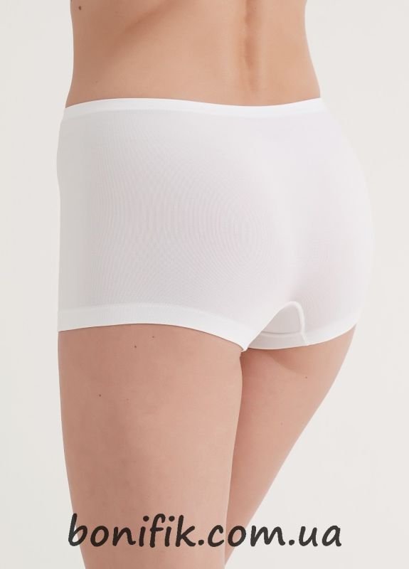 Женские белые бесшовные трусы-шорты "Boxer Briefs"