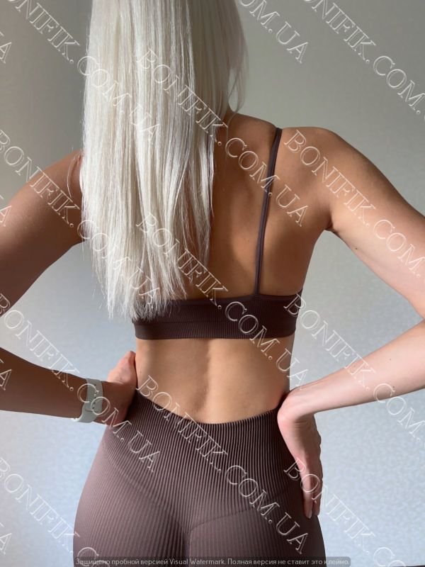 Бесшовный топ на тонкой бретели Cami Top Rib